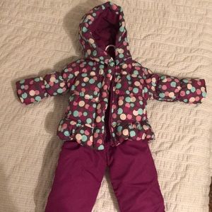 Snowsuit and jacket 18 mo matching set